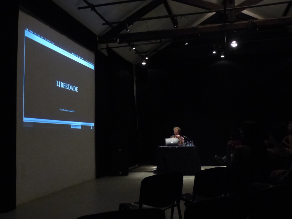 Natxo Checa nas Oficinas do Convento, 7 de Outubro 2017